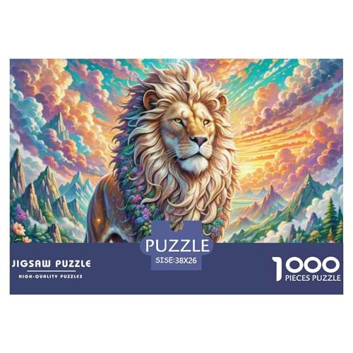 Lion– Wildlife – Lustiges Puzzle – Puzzle Für Erwachsene – 100% Recycelter Karton – 1000 Teile 38x26cm/1000pcs von TZOVPCDFA
