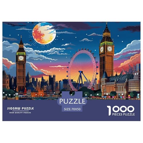 LondonerCityscape– Bell Tower – Lustiges Puzzle – Puzzle Für Erwachsene – 100% Recycelter Karton – 1000 Teile 70x50cm/1000pcs LondonerCityscape– Bell Tower – Lustiges Puzzle – Puzzle Für Erwachsene – 100% Recycelter Karton – 1000 Teile 70x50cm/1000pcs von TZOVPCDFA