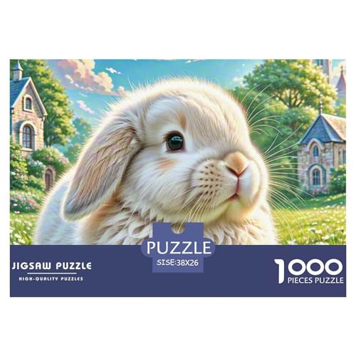 Lop-Eared Rabbit– Cute Pets – Lustiges Puzzle – Puzzle Für Erwachsene – 100% Recycelter Karton – 1000 Teile 38x26cm/1000pcs von TZOVPCDFA