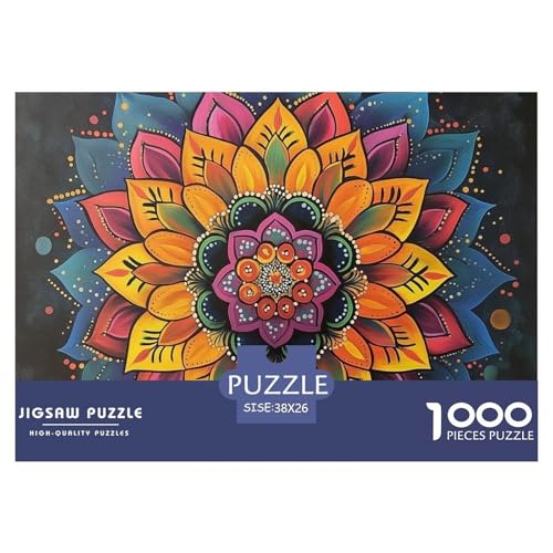 Mandala– Flower of Life – Lustiges Puzzle – Puzzle Für Erwachsene – 100% Recycelter Karton – 1000 Teile 38x26cm/1000pcs von TZOVPCDFA