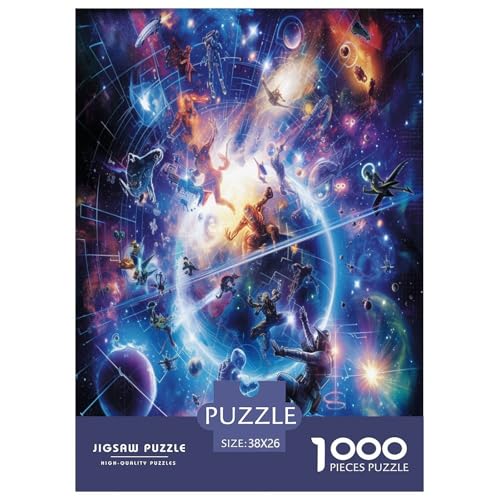 Milky Way Galaxien Puzzle 1000-teilige Schwer Puzzle Spielzeug Lernspiel Impossible Herausforderung Spielzeug Für Erwachsene Und Kinder Ab 14 Jahren 38x26cm/1000pcs von TZOVPCDFA