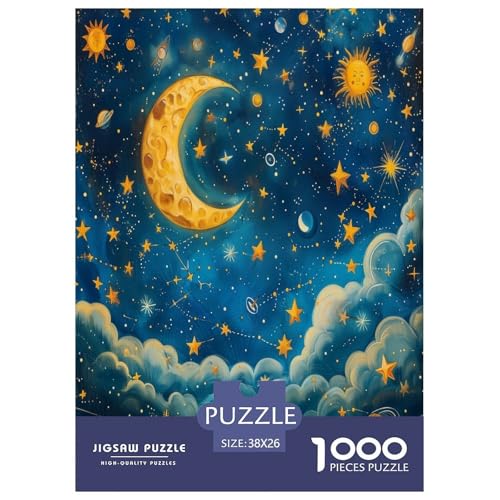 Nachthimmel Puzzles 1000 Teile Schwer Puzzle Spielzeug Lernspiel Impossible Herausforderungsspielzeug Für Erwachsene Und Kinder Ab 12 Jahren 38x26cm/1000pcs von TZOVPCDFA