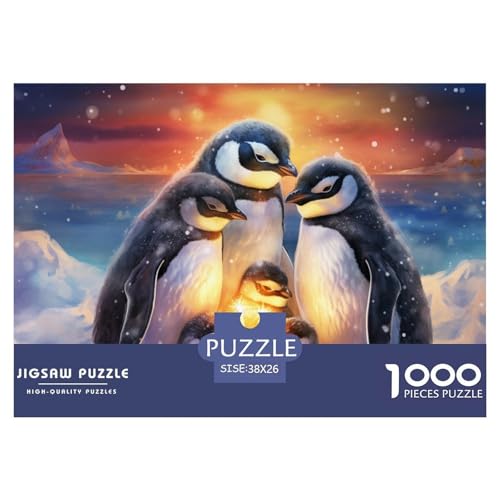 Netter Pinguin– Puzzle 1000 Teile, Geschicklichkeitsspiel Für Die Ganze Familie, Buntes Legespiel, Erwachsenenpuzzle Ab 14 Jahren（Arctic Penguin） 38x26cm/1000pcs von TZOVPCDFA