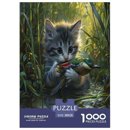 Niedliche Katze Puzzle 1000 Teile Schwer Puzzle Spielzeug Lernspiel Impossible Herausforderungsspielzeug Für Erwachsene Und Kinder Ab 12 Jahren 38x26cm/1000pcs Niedliche Katze Puzzle 1000 Teile Schwer Puzzle Spielzeug Lernspiel Impossible Herausforderungsspielzeug Für Erwachsene Und Kinder Ab 12 Jahren 38x26cm/1000pcs von TZOVPCDFA