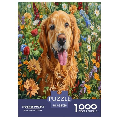 Niedlicher Hund Puzzle 1000 Teile Schwer Puzzle Spielzeug Lernspiel Impossible Herausforderungsspielzeug Für Erwachsene Und Kinder Ab 12 Jahren 38x26cm/1000pcs von TZOVPCDFA