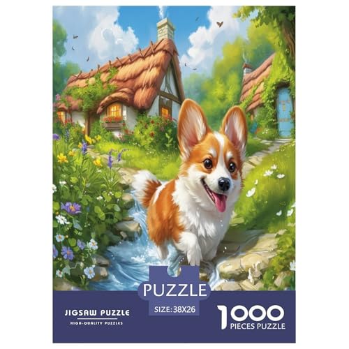 Niedlicher Welpe Puzzles 1000 Teile Schwer Puzzle Spielzeug Pädagogisches Spiel Impossible Herausforderungsspielzeug Für Erwachsene Und Kinder Ab 14 Jahren 38x26cm/1000pcs Niedlicher Welpe Puzzles 1000 Teile Schwer Puzzle Spielzeug Pädagogisches Spiel Impossible Herausforderungsspielzeug Für Erwachsene Und Kinder Ab 14 Jahren 38x26cm/1000pcs von TZOVPCDFA