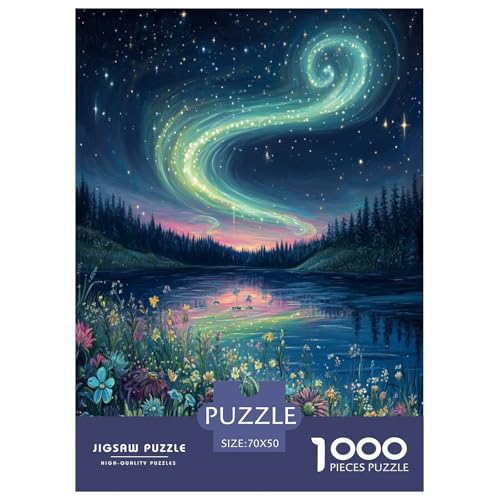 Nordlichter Puzzle 1000 Teile Schwer Puzzle Spielzeug Lernspiel Impossible Herausforderungsspielzeug Für Erwachsene Und Kinder Ab 14 Jahren 70x50cm/1000pcs von TZOVPCDFA