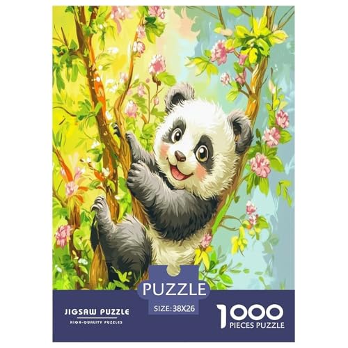 Panda Puzzles 1000 Teile Schwer Puzzle Spielzeug Lernspiel Impossible Herausforderungsspielzeug Für Erwachsene Und Kinder Ab 12 Jahren 38x26cm/1000pcs von TZOVPCDFA