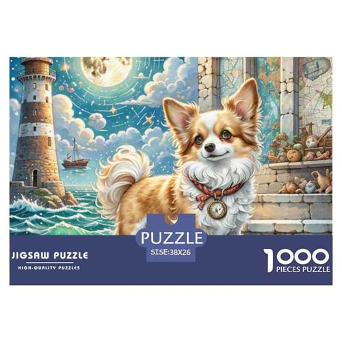 Papillon– Süße Tiere– Lustiges Puzzle – Puzzle Für Erwachsene – 100% Recycelter Karton – 1000 Teile 38x26cm/1000pcs von TZOVPCDFA