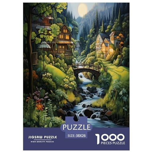Paradies Puzzle 1000-teilige Schwer Puzzle Spielzeug Lernspiel Impossible Herausforderung Spielzeug Für Erwachsene Und Kinder Ab 12 Jahren 38x26cm/1000pcs von TZOVPCDFA