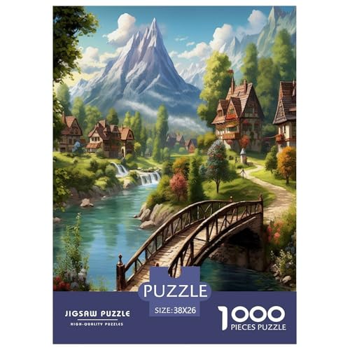 Paradies Puzzles 1000 Teile Schwer Puzzle Spielzeug Pädagogisches Spiel Impossible Herausforderung Spielzeug Für Erwachsene Und Kinder in Bewährter 38x26cm/1000pcs von TZOVPCDFA
