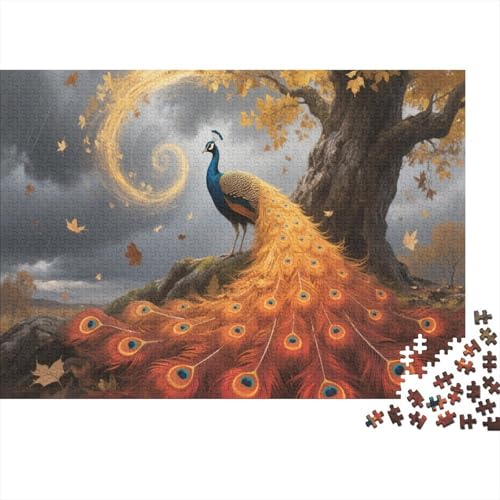 Pavo Real Puzzle 1000 Teile Pragser Für Erwachsene Der König der Vögel ImpossiblePuzzle Hat Sammelbedeutung Wohndekoration 1000pcs (75x50cm) von TZOVPCDFA