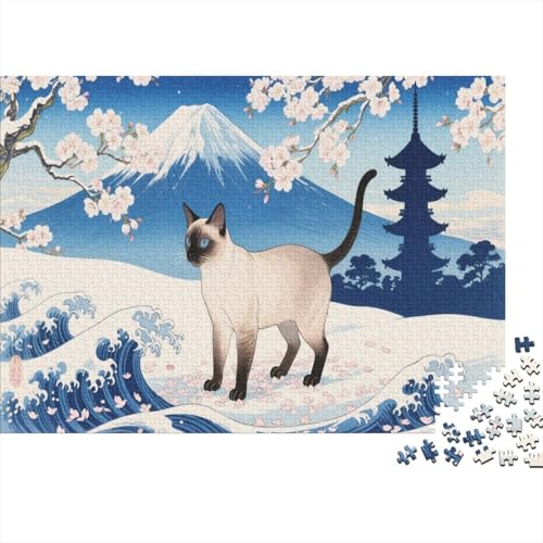 Persische Katze Puzzlesc 1000 Teile Erwachsene UndKinder Ab Berg Fuji ImpossiblePuzzle Hat Sammelbedeutung Wohndekoration 1000pcs (75x50cm) von TZOVPCDFA