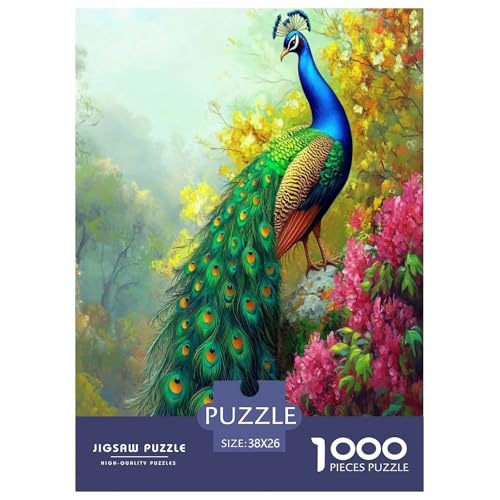 Pfauen Puzzle 1000-teilige Schwer Puzzle Spielzeug Lernspiel Impossible Herausforderung Spielzeug Für Erwachsene Und Kinder in Bewährter 38x26cm/1000pcs Pfauen Puzzle 1000-teilige Schwer Puzzle Spielzeug Lernspiel Impossible Herausforderung Spielzeug Für Erwachsene Und Kinder in Bewährter 38x26cm/1000pcs von TZOVPCDFA