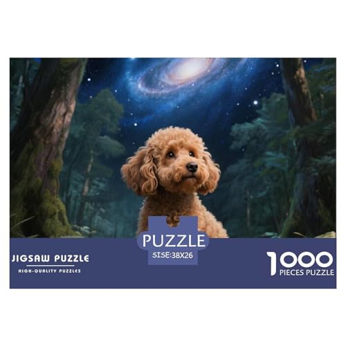 Poodle– Pet Hund– Lustiges Puzzle – Puzzle Für Erwachsene – 100% Recycelter Karton – 1000 Teile 38x26cm/1000pcs von TZOVPCDFA