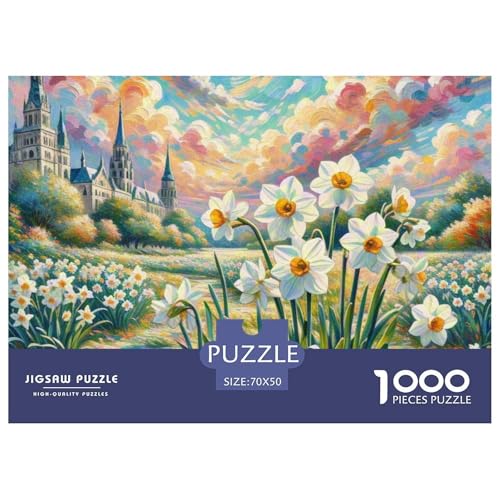 Puzzle 1000 Teile, 1000 Stück Jigsaw Puzzle -Narziss- Impossible Puzzle Für Erwachsene 70x50cm/1000pcs Puzzlesets Dekompression Papp Puzzles Lernspiele Für Familien （Landscape Painting） von TZOVPCDFA