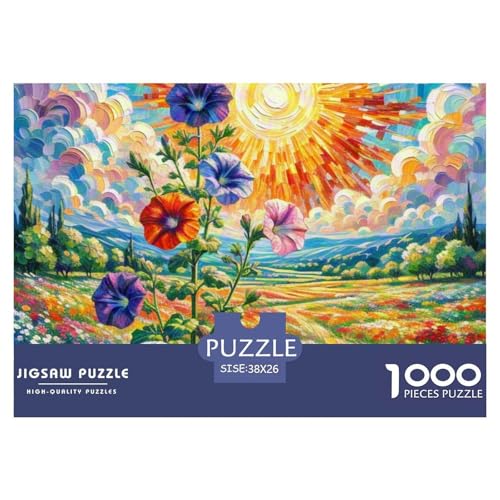 Puzzle 1000 Teile, 1000 Stück Jigsaw Puzzle -PetuniaHybride- Impossible Puzzle Für Erwachsene 38x26cm/1000pcs Puzzlesets Dekompression Papp Puzzles Lernspiele Für Familien （The Brilliant Sun） von TZOVPCDFA