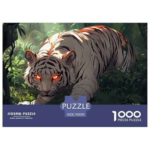 Puzzle 1000 Teile, 1000 Stück Jigsaw Puzzle -Tiger- Impossible Puzzle Für Erwachsene 70x50cm/1000pcs Puzzlesets Dekompression Papp Puzzles Lernspiele Für Familien （Wildlife） von TZOVPCDFA