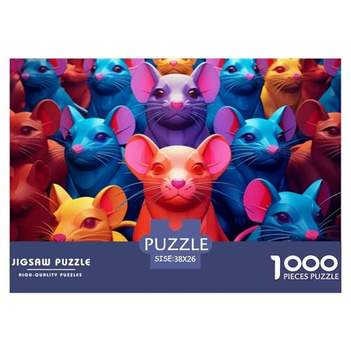 Puzzle 1000 Teile, Niedliche MäusePuzzle Erwachsene, Impossible Geschicklichkeitsspiel Für Die Ganze Familie, FarbenfLegespie Cartoon Maus38x26cm/1000pcs Puzzle 1000 Teile, Niedliche MäusePuzzle Erwachsene, Impossible Geschicklichkeitsspiel Für Die Ganze Familie, FarbenfLegespie Cartoon Maus38x26cm/1000pcs von TZOVPCDFA