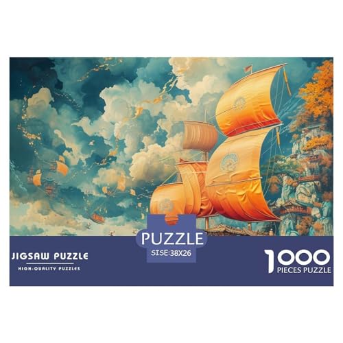 Puzzle 1000 Teile, Sailing Ship Puzzle Erwachsene, Impossible Geschicklichkeitsspiel Für Die Ganze Familie, FarbenfLegespie Navigator 38x26cm/1000pcs Puzzle 1000 Teile, Sailing Ship Puzzle Erwachsene, Impossible Geschicklichkeitsspiel Für Die Ganze Familie, FarbenfLegespie Navigator 38x26cm/1000pcs von TZOVPCDFA