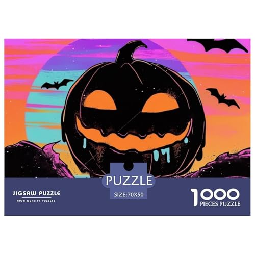 Puzzle 1000 Teile,SchädelPuzzle Erwachsene, EIN Herausforderndes Rätsel,Halloween Puzzlespiele Für Die Ganze Familie,Geschenke Für Frauen,Geschenke Für Männer,70x50cm/1000pcs von TZOVPCDFA