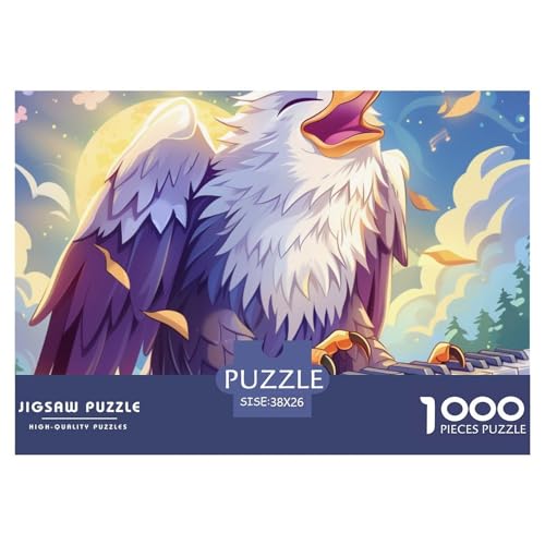Puzzle 1000 Teile Adler- Cute Cartoon AdlerPuzzel Für Erwachsene - 100% Recycelten Kartons Jigsaw Puzzle Erwachsene Und Kinder - Familienspaß Von 38x26cm/1000pcs von TZOVPCDFA