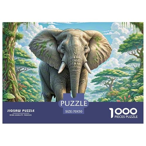 Puzzle 1000 Teile Afrikanischer Elefant- Wildlife Puzzel Für Erwachsene - 100% Recycelten Kartons Jigsaw Puzzle Erwachsene Und Kinder - Familienspaß Von 70x50cm/1000pcs Puzzle 1000 Teile Afrikanischer Elefant- Wildlife Puzzel Für Erwachsene - 100% Recycelten Kartons Jigsaw Puzzle Erwachsene Und Kinder - Familienspaß Von 70x50cm/1000pcs von TZOVPCDFA