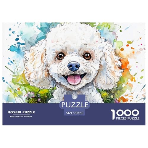 Puzzle 1000 Teile Bichon Frise- Pet HundPuzzel Für Erwachsene - 100% Recycelten Kartons Jigsaw Puzzle Erwachsene Und Kinder - Familienspaß Von 70x50cm/1000pcs Puzzle 1000 Teile Bichon Frise- Pet HundPuzzel Für Erwachsene - 100% Recycelten Kartons Jigsaw Puzzle Erwachsene Und Kinder - Familienspaß Von 70x50cm/1000pcs von TZOVPCDFA