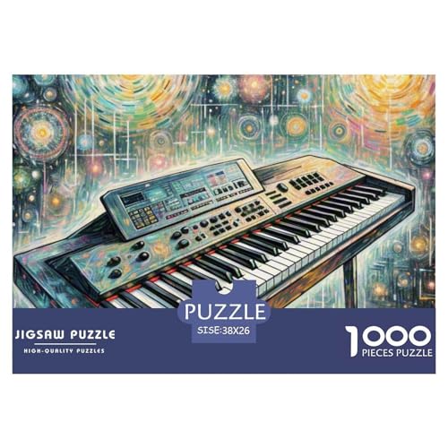 Puzzle 1000 Teile Elektronische Tastatur Für Erwachsene Und Kinder, Impossible Game, Puzzles-Geschenk, Clevere Rätsel, Oil Painting Style Puzzles Farbenfrohes, Puzzle Mit Gemütliche 38x26cm/1000pcs Puzzle 1000 Teile Elektronische Tastatur Für Erwachsene Und Kinder, Impossible Game, Puzzles-Geschenk, Clevere Rätsel, Oil Painting Style Puzzles Farbenfrohes, Puzzle Mit Gemütliche 38x26cm/1000pcs von TZOVPCDFA