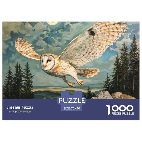 Puzzle 1000 Teile Eule- Nocturnal VogelPuzzel Für Erwachsene - 100% Recycelten Kartons Jigsaw Puzzle Erwachsene Und Kinder - Familienspaß Von 70x50cm/1000pcs Puzzle 1000 Teile Eule- Nocturnal VogelPuzzel Für Erwachsene - 100% Recycelten Kartons Jigsaw Puzzle Erwachsene Und Kinder - Familienspaß Von 70x50cm/1000pcs von TZOVPCDFA