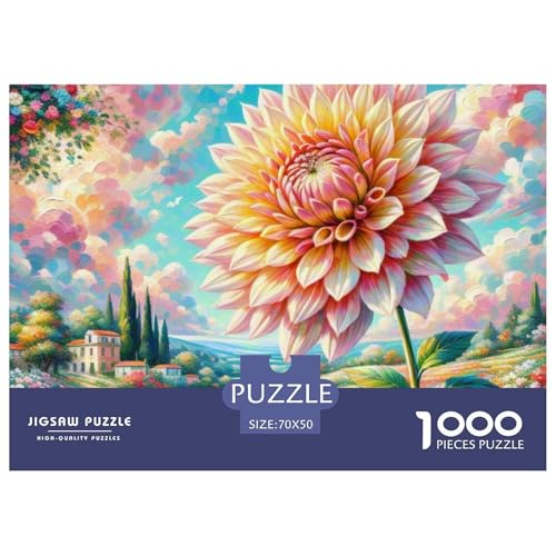 Puzzle 1000 Teile Für Erwachsene, Dahlia Klassisches Lernspiel- Natural Wonders -Dekoration Puzzle Geschenke 70x50cm/1000pcs von TZOVPCDFA