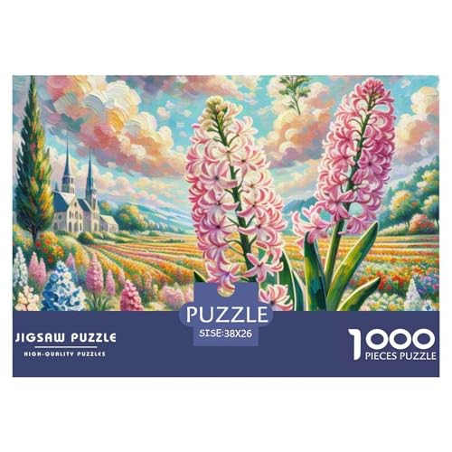 Puzzle 1000 Teile Für Erwachsene, Hyazinthe Klassisches Lernspiel- Landschaftsmalerie-Dekoration Puzzle Geschenke 38x26cm/1000pcs von TZOVPCDFA