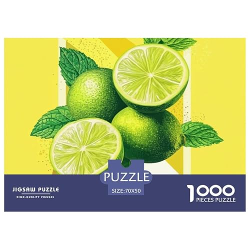 Puzzle 1000 Teile Für Erwachsene, Lemon Klassisches Lernspiel- FrüchtePattern -Dekoration Puzzle Geschenke 70x50cm/1000pcs von TZOVPCDFA