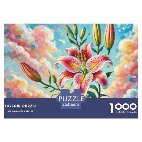 Puzzle 1000 Teile Für Erwachsene, Lilie Klassisches Lernspiel- Natural Wonders -Dekoration Puzzle Geschenke 38x26cm/1000pcs von TZOVPCDFA