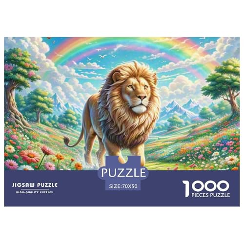 Puzzle 1000 Teile Für Erwachsene, Löwen Klassisches Lernspiel- Wildlife -Dekoration Puzzle Geschenke 70x50cm/1000pcs von TZOVPCDFA