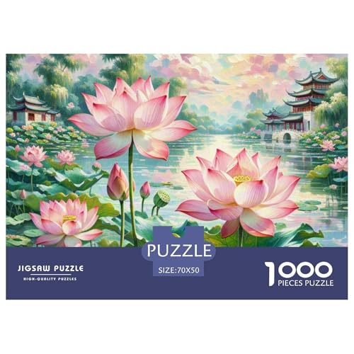 Puzzle 1000 Teile Für Erwachsene, Lotusblume Klassisches Lernspiel- Ancient Architecture -Dekoration Puzzle Geschenke 70x50cm/1000pcs Puzzle 1000 Teile Für Erwachsene, Lotusblume Klassisches Lernspiel- Ancient Architecture -Dekoration Puzzle Geschenke 70x50cm/1000pcs von TZOVPCDFA