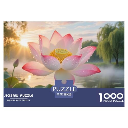 Puzzle 1000 Teile Für Erwachsene, Lotusblume Klassisches Lernspiel- Seen-Dekoration Puzzle Geschenke 38x26cm/1000pcs Puzzle 1000 Teile Für Erwachsene, Lotusblume Klassisches Lernspiel- Seen-Dekoration Puzzle Geschenke 38x26cm/1000pcs von TZOVPCDFA