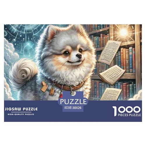 Puzzle 1000 Teile Für Erwachsene, Pommern Klassisches Lernspiel- Library -Dekoration Puzzle Geschenke 38x26cm/1000pcs von TZOVPCDFA