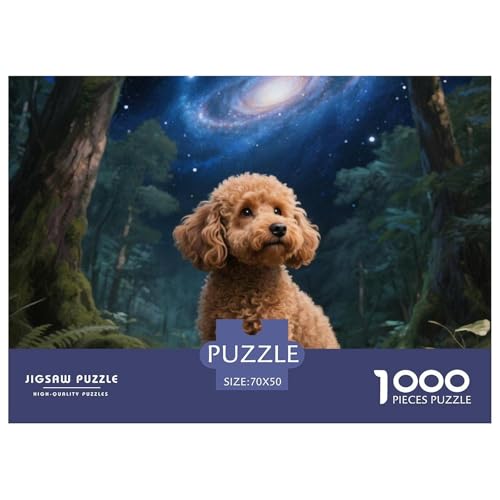 Puzzle 1000 Teile Für Erwachsene, Poodle Klassisches Lernspiel- Pet Hund-Dekoration Puzzle Geschenke 70x50cm/1000pcs von TZOVPCDFA
