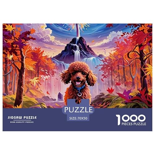 Puzzle 1000 Teile Für Erwachsene, Poodle Klassisches Lernspiel- Pet Hund-Dekoration Puzzle Geschenke 70x50cm/1000pcs von TZOVPCDFA