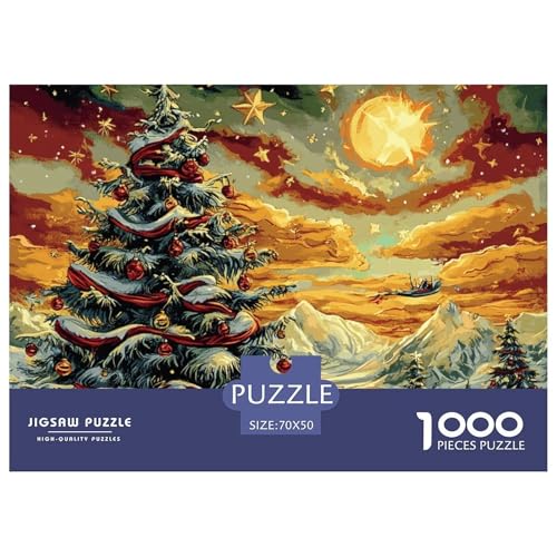 Puzzle 1000 Teile Für Erwachsene, Weihnachtsbaum Klassisches Lernspiel- Christmas -Dekoration Puzzle Geschenke 70x50cm/1000pcs von TZOVPCDFA