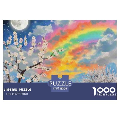 Puzzle 1000 Teile Für Erwachsene,Puzzle Farbenfrohes Legespiel- Apricot Blossom,Home Dekoration 38x26cm/1000pcs von TZOVPCDFA
