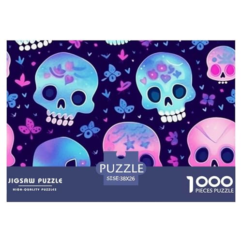 Puzzle 1000 Teile Für Erwachsene Und Kinder Ab 14 Jahren SchädelPuzzles, Undead Art Puzzle 1000 Teile 38x26cm/1000pcs Puzzle 1000 Teile Für Erwachsene Und Kinder Ab 14 Jahren SchädelPuzzles, Undead Art Puzzle 1000 Teile 38x26cm/1000pcs von TZOVPCDFA