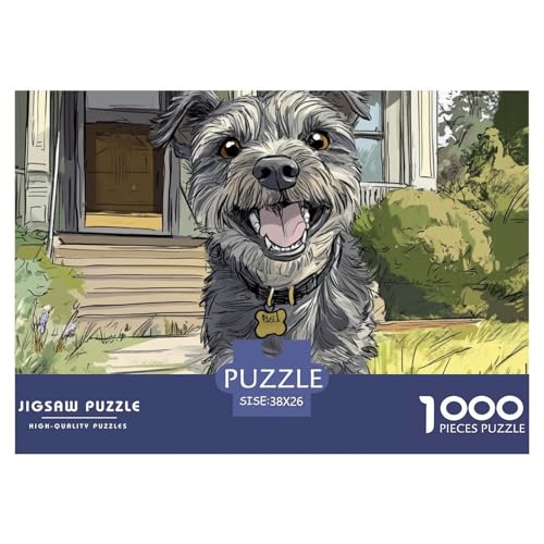 Puzzle 1000 Teile Für Erwachsene Und Kinder Ab 14 Jahren Schnauzer Puzzles, Pet HundPuzzle 1000 Teile 38x26cm/1000pcs Puzzle 1000 Teile Für Erwachsene Und Kinder Ab 14 Jahren Schnauzer Puzzles, Pet HundPuzzle 1000 Teile 38x26cm/1000pcs von TZOVPCDFA