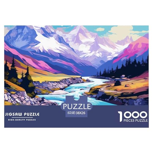 Puzzle 1000 Teile Für Erwachsene Und Kinder Ab 14 Jahren SeenPuzzles, Snowy Mountains Puzzle 1000 Teile 38x26cm/1000pcs Puzzle 1000 Teile Für Erwachsene Und Kinder Ab 14 Jahren SeenPuzzles, Snowy Mountains Puzzle 1000 Teile 38x26cm/1000pcs von TZOVPCDFA
