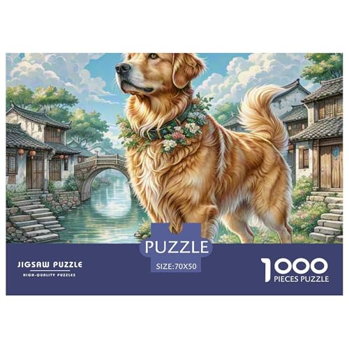 Puzzle 1000 Teile Goldener Retriever- Jiangnan Town Puzzel Für Erwachsene - 100% Recycelten Kartons Jigsaw Puzzle Erwachsene Und Kinder - Familienspaß Von 70x50cm/1000pcs Puzzle 1000 Teile Goldener Retriever- Jiangnan Town Puzzel Für Erwachsene - 100% Recycelten Kartons Jigsaw Puzzle Erwachsene Und Kinder - Familienspaß Von 70x50cm/1000pcs von TZOVPCDFA