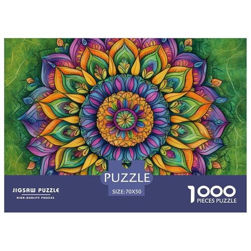 Puzzle 1000 Teile- Mandala Puzzle 1000 Teile Erwachsene-Flower of Life-Klassische Puzzlespiele Für Die Ganze Familie,Geschenke Für Frauen,Geschenke Für Männer 70x50cm/1000pcs von TZOVPCDFA