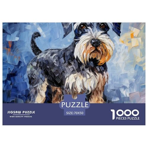 Puzzle 1000 Teile Oil Painting Hund- Schnauzer Puzzel Für Erwachsene - 100% Recycelten Kartons Jigsaw Puzzle Erwachsene Und Kinder - Familienspaß Von 70x50cm/1000pcs Puzzle 1000 Teile Oil Painting Hund- Schnauzer Puzzel Für Erwachsene - 100% Recycelten Kartons Jigsaw Puzzle Erwachsene Und Kinder - Familienspaß Von 70x50cm/1000pcs von TZOVPCDFA