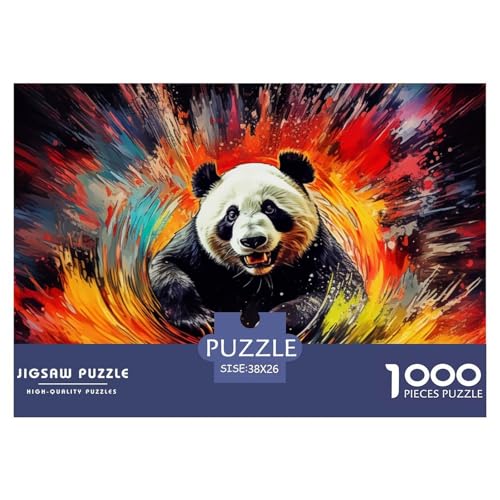 Puzzle 1000 Teile Panda- Totem Puzzel Für Erwachsene - 100% Recycelten Kartons Jigsaw Puzzle Erwachsene Und Kinder - Familienspaß Von 38x26cm/1000pcs von TZOVPCDFA
