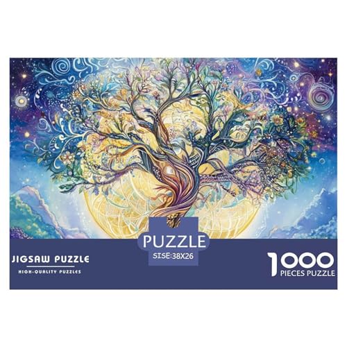 Puzzle 1000 Teile- Tree of Life Puzzle 1000 Teile Erwachsene-Cosmic Stars-Klassische Puzzlespiele Für Die Ganze Familie,Geschenke Für Frauen,Geschenke Für Männer 38x26cm/1000pcs von TZOVPCDFA